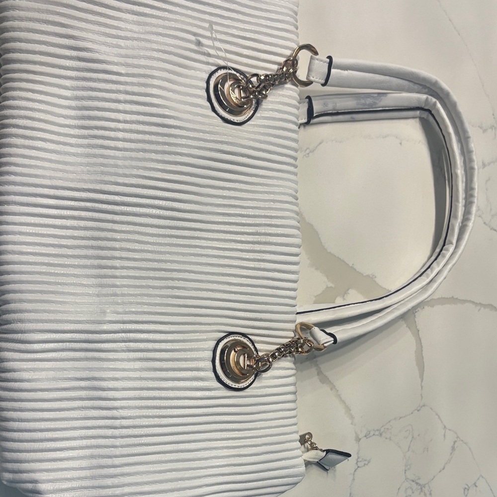 Elegant White Tote Bag